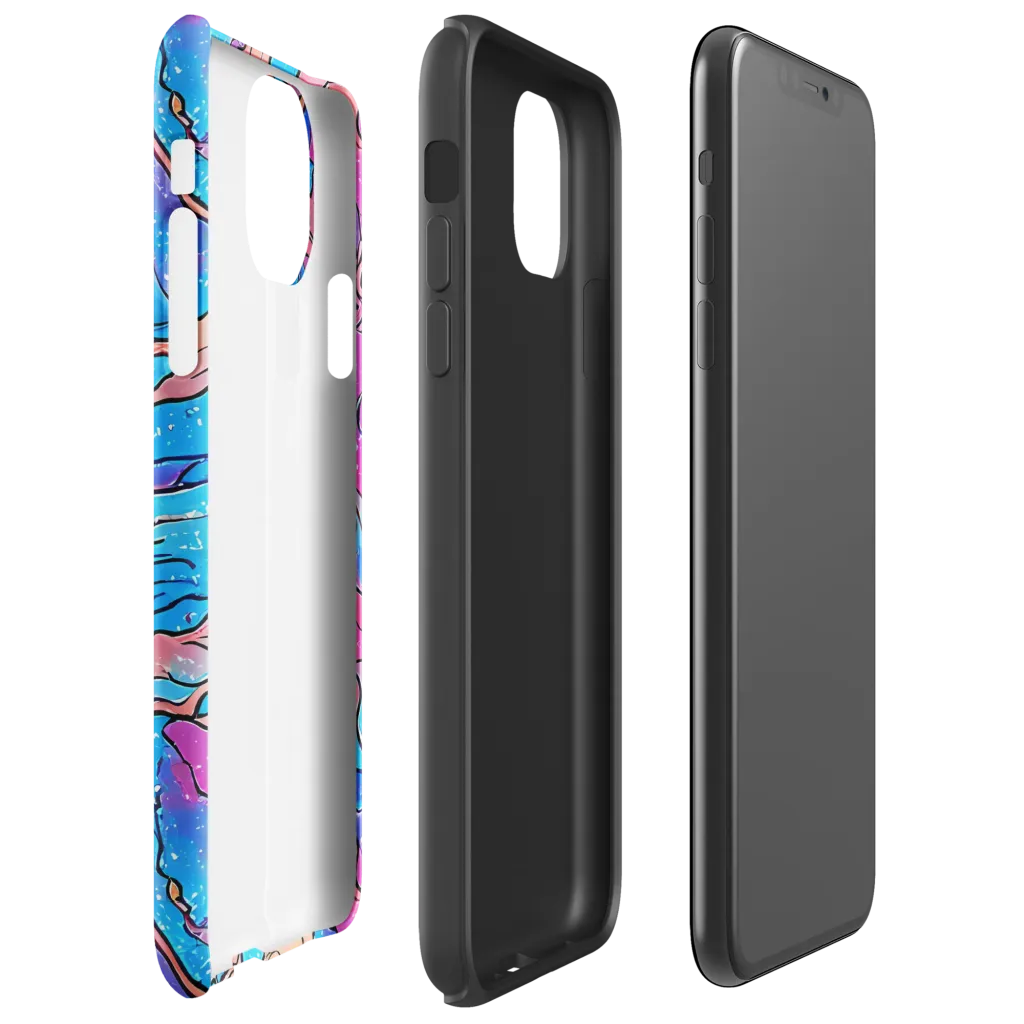 Tidal Confetti on Tough Case for iPhone® — Right