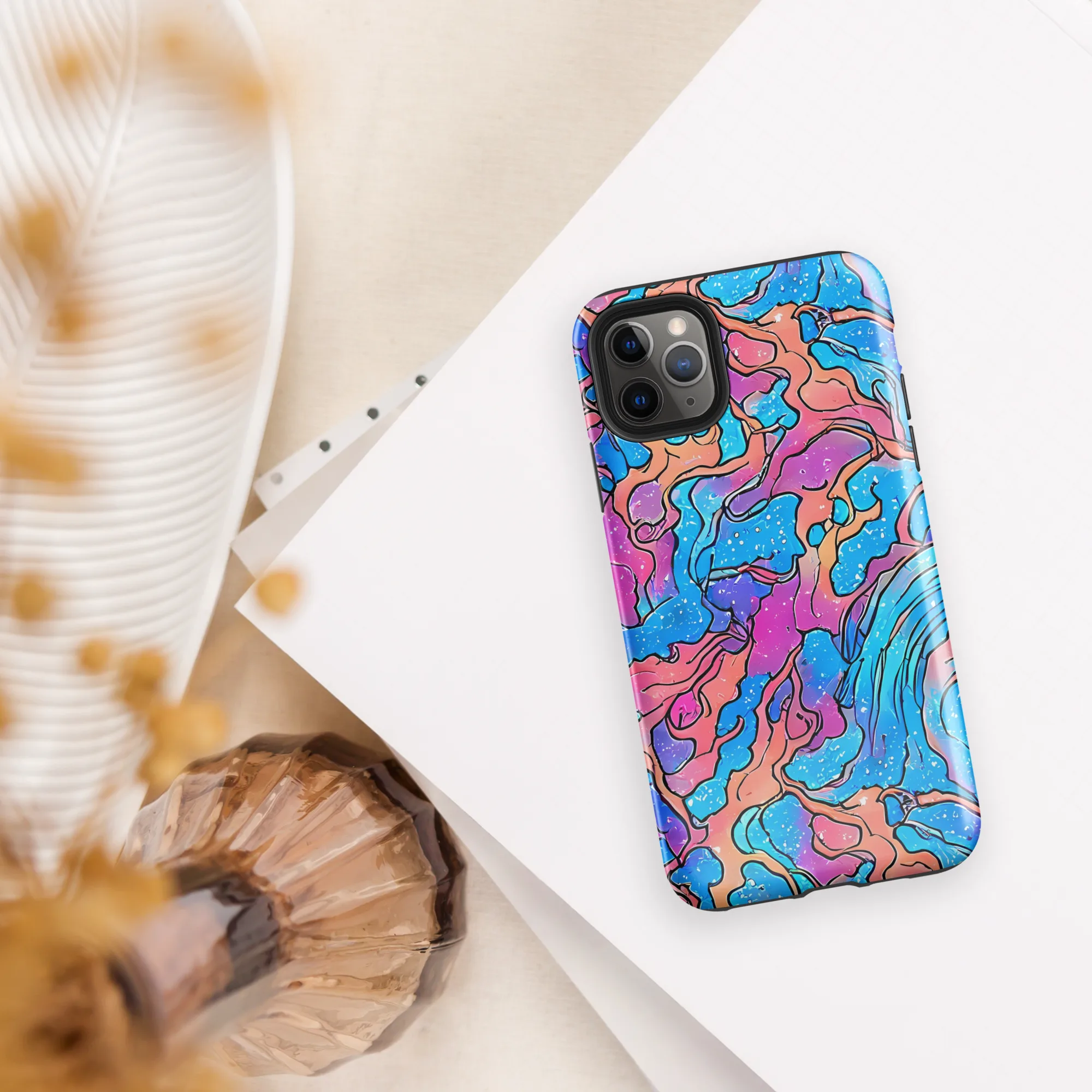 Tidal Confetti on Tough Case for iPhone® — Front