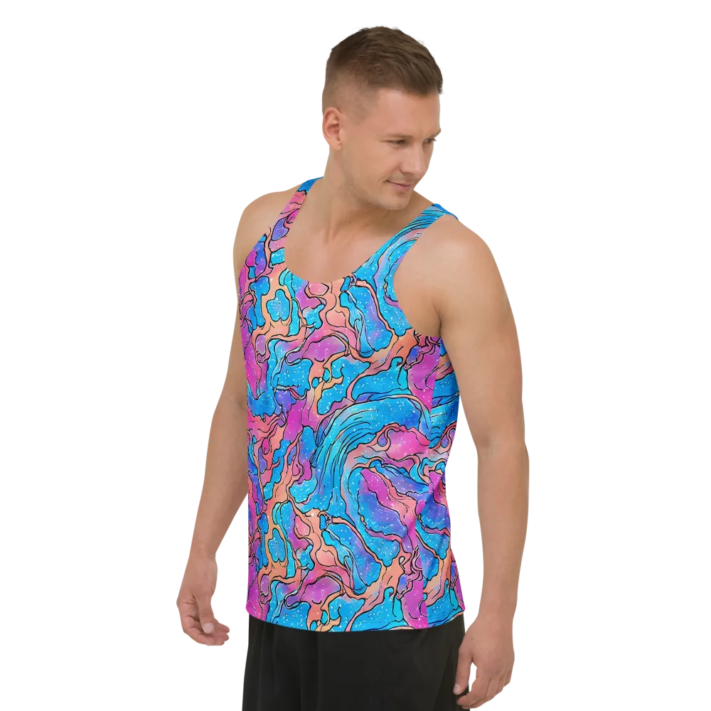 Tidal Confetti on Men's Tank Top — Left Front