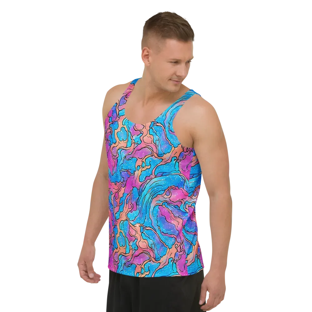 Tidal Confetti on Men's Tank Top — Left Front