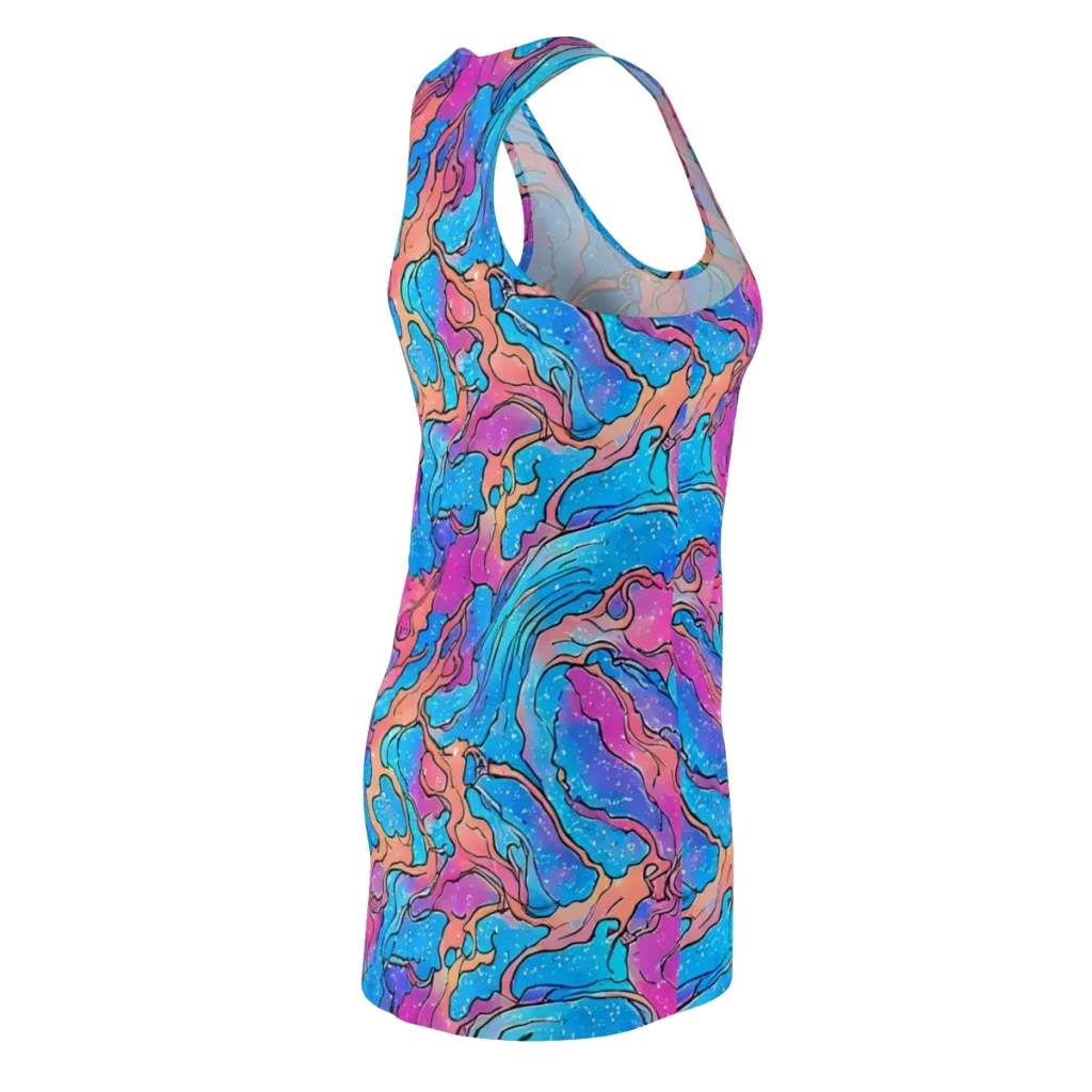 Tidal Confetti on Racerback Dress — Back Side