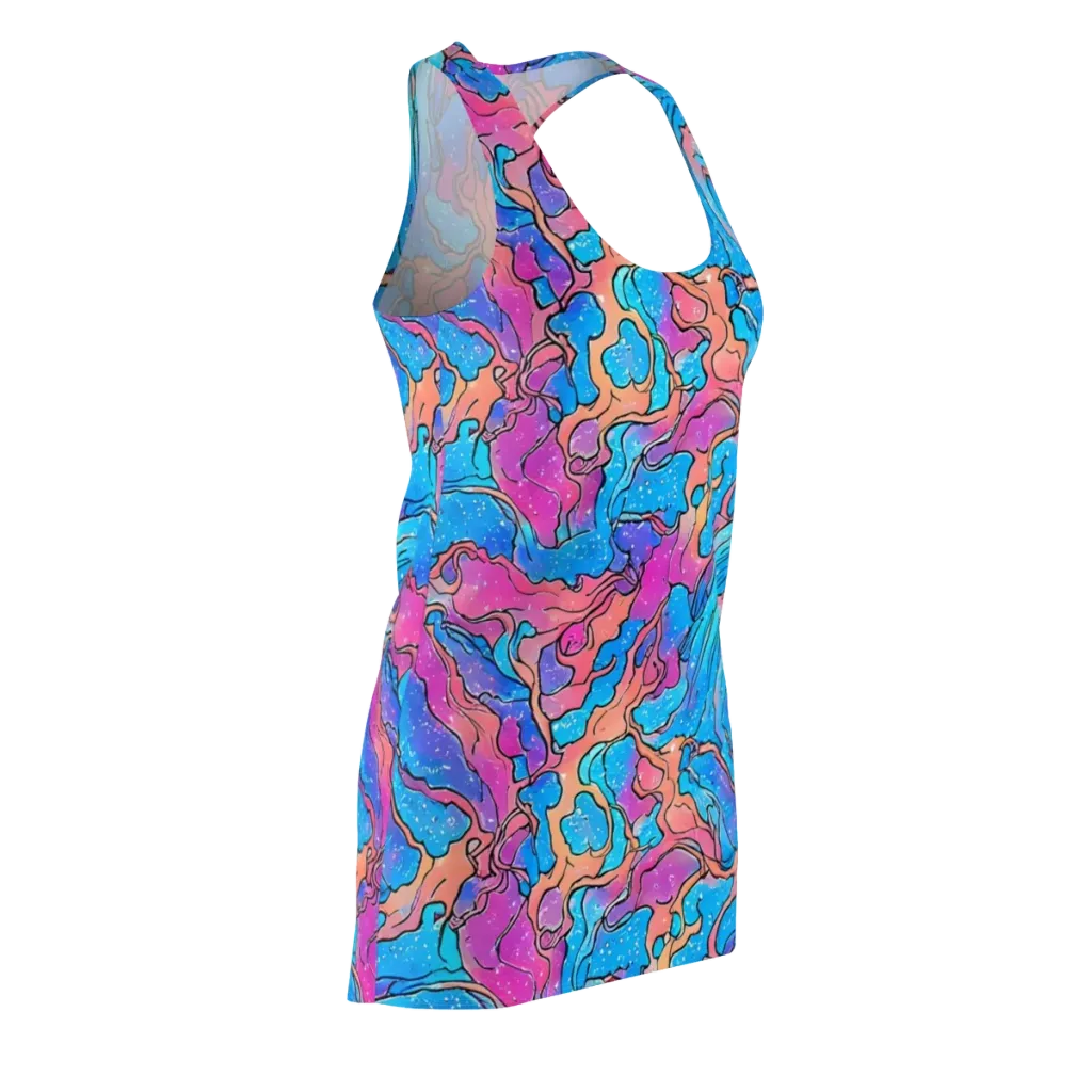 Tidal Confetti on Racerback Dress — Front Side