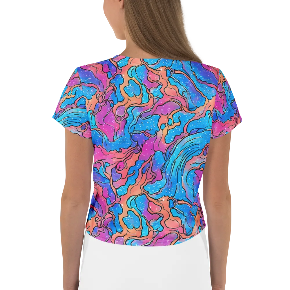 Tidal Confetti on Crop Tee — Back