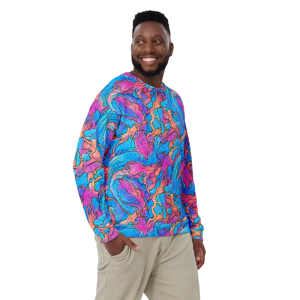 Tidal Confetti on Sweatshirt — Front