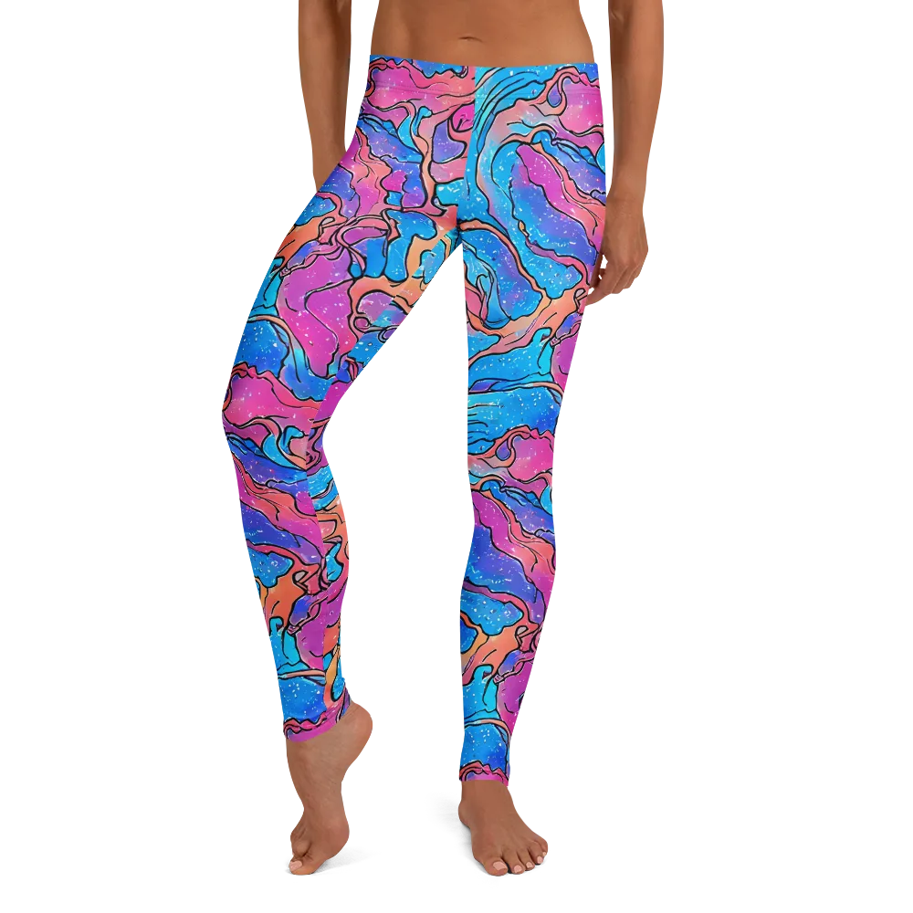 Tidal Confetti on Leggings — Front