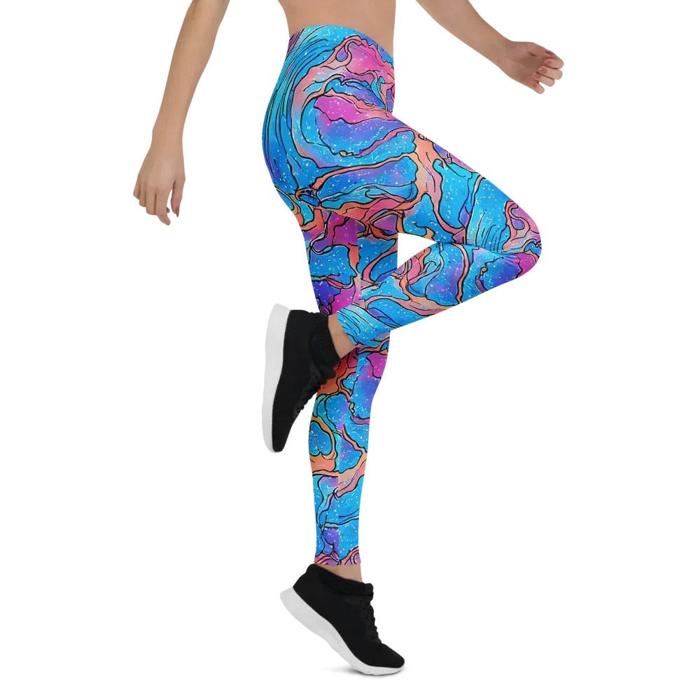 Tidal Confetti on Leggings — Right