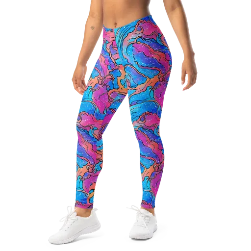 Tidal Confetti on a Leggings