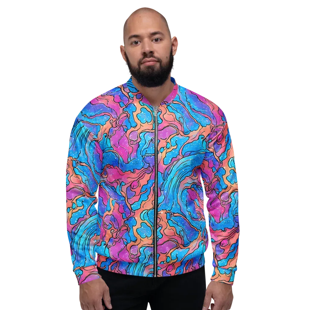 Tidal Confetti on Bomber Jacket — Front