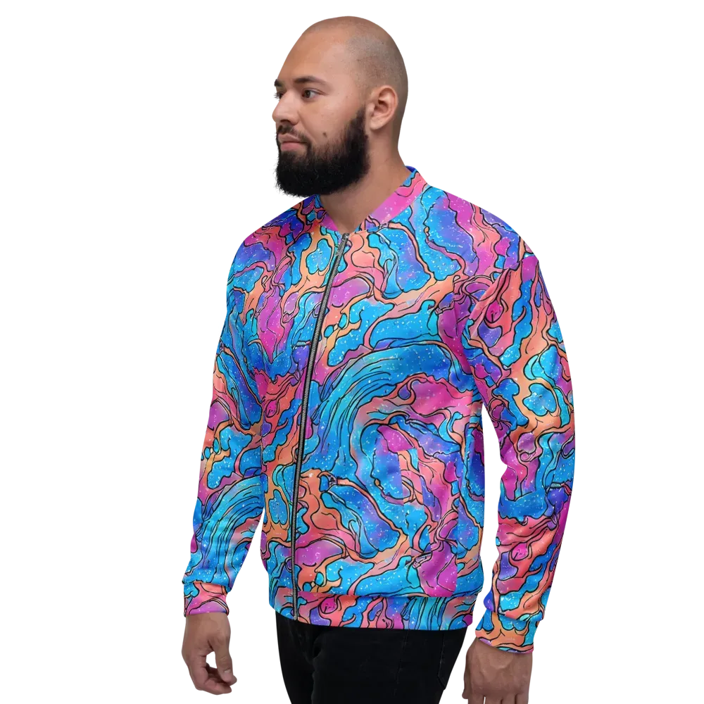 Tidal Confetti on Bomber Jacket — Left