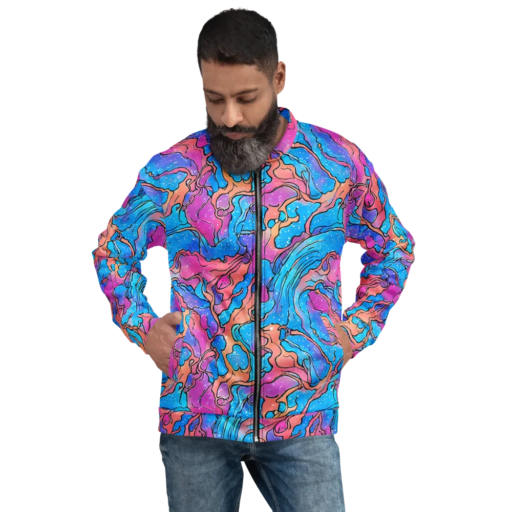 Tidal Confetti on Bomber Jacket — Front