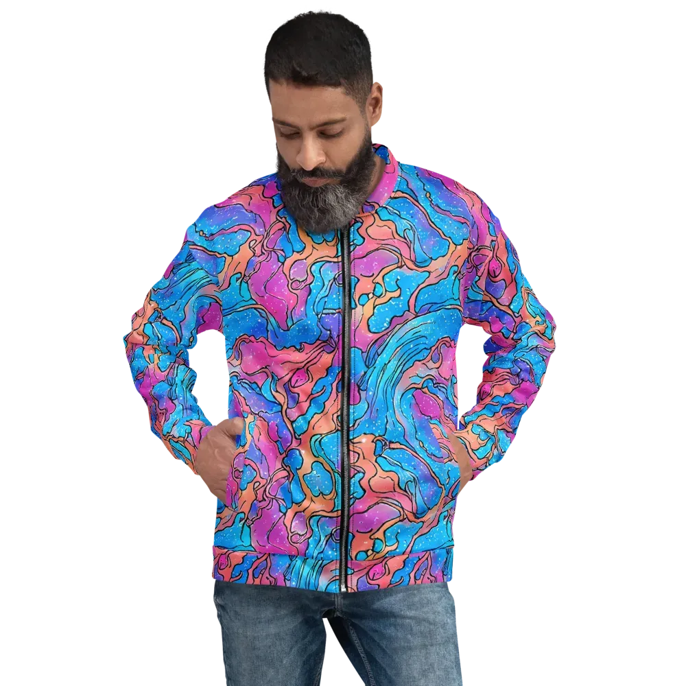 Tidal Confetti on Bomber Jacket — Front