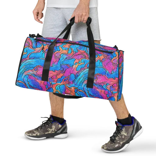 Tidal Confetti on a Duffle Bag