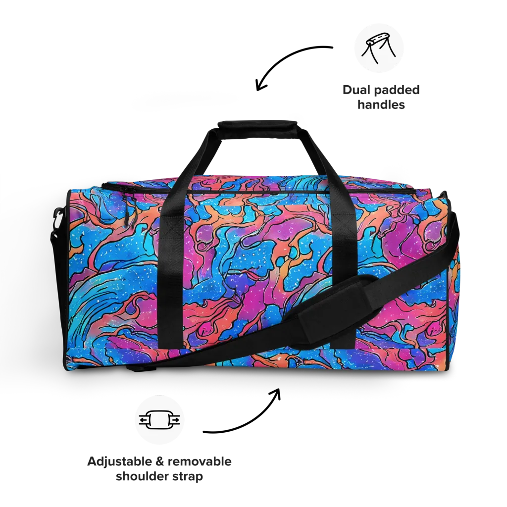Tidal Confetti on Duffle Bag — Front