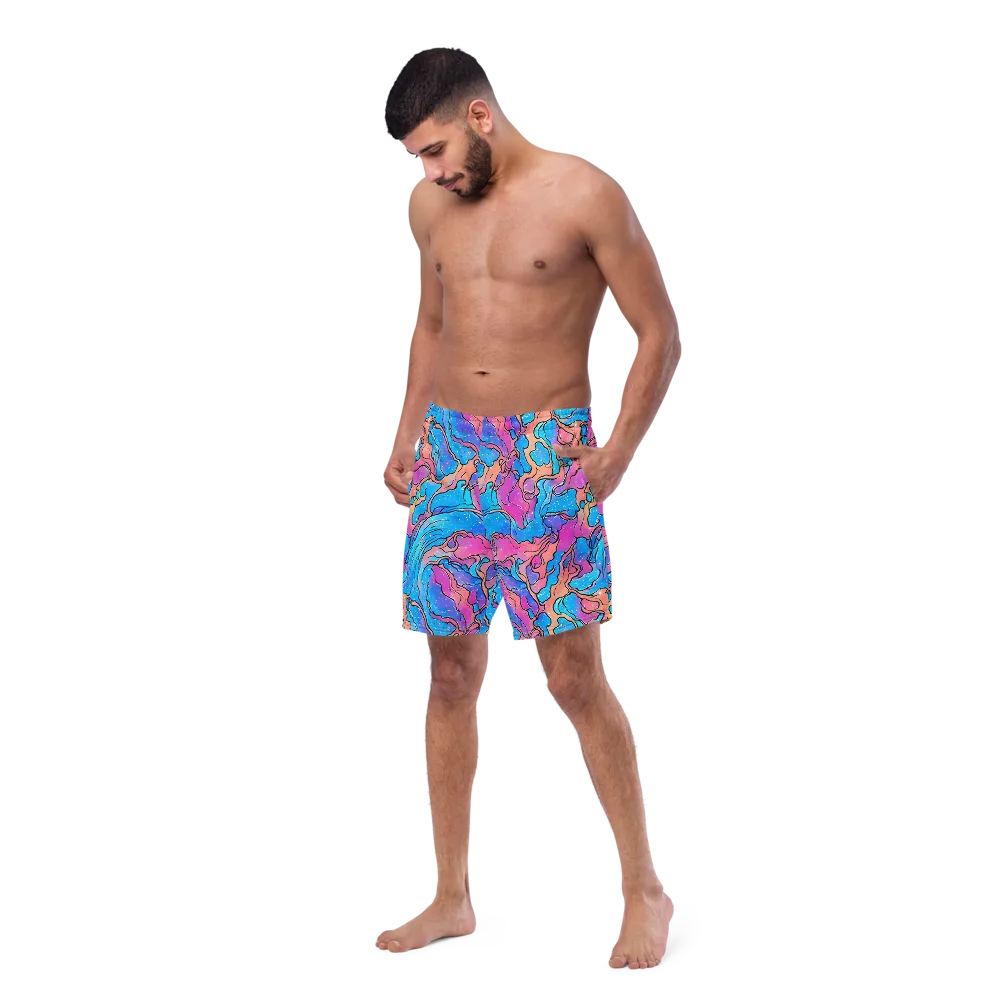 Tidal Confetti on Swim Trunks — Left Front