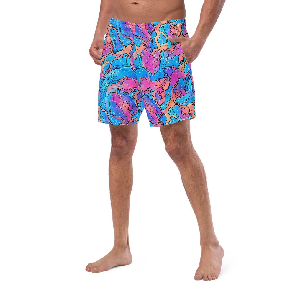 Tidal Confetti on Swim Trunks — Left Front