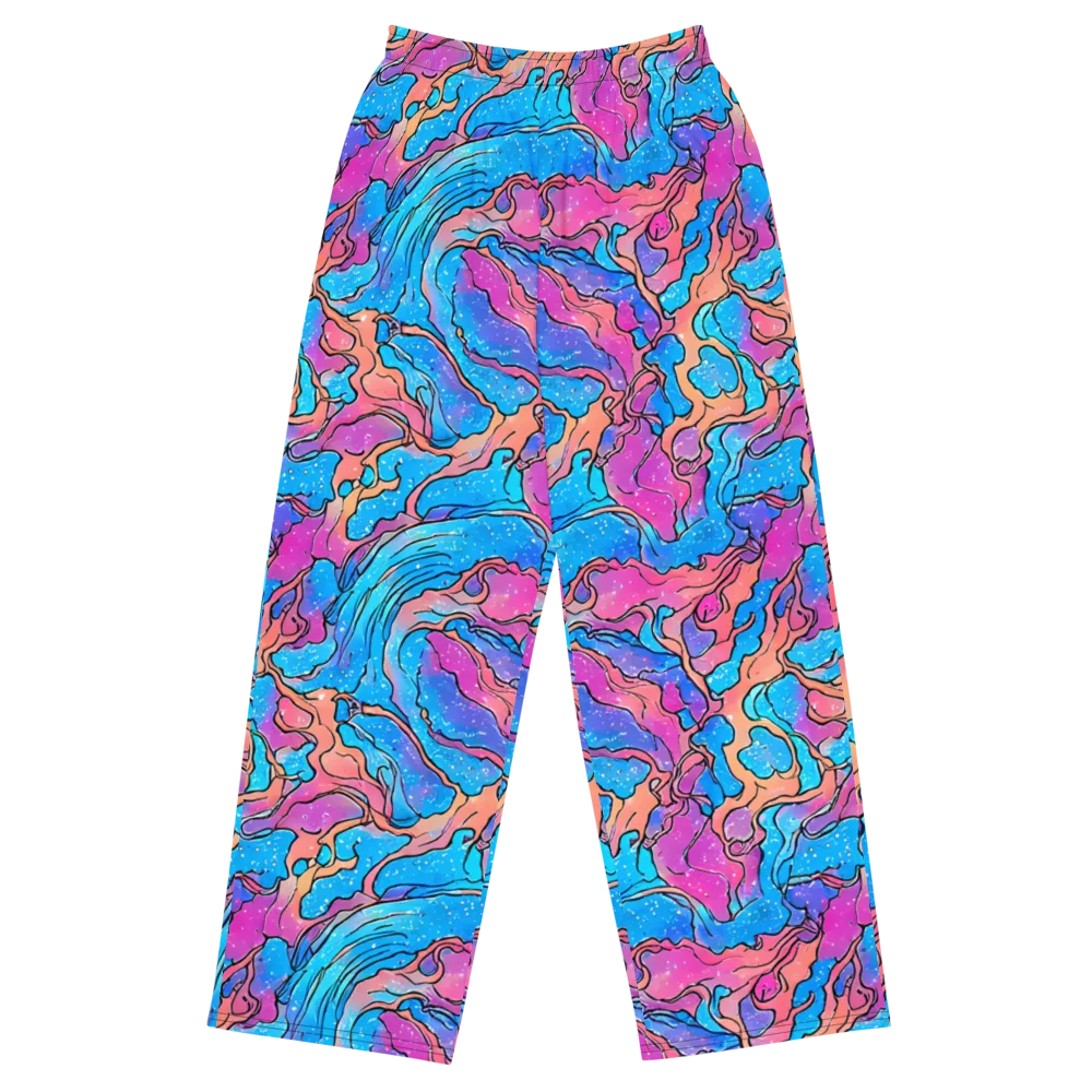 Tidal Confetti on Wide-Leg Pants — Front