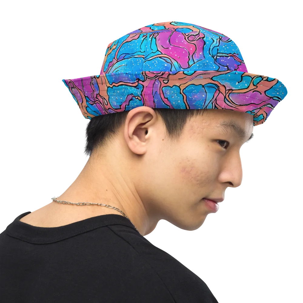 Tidal Confetti on Reversible Bucket Hat — Right Outside