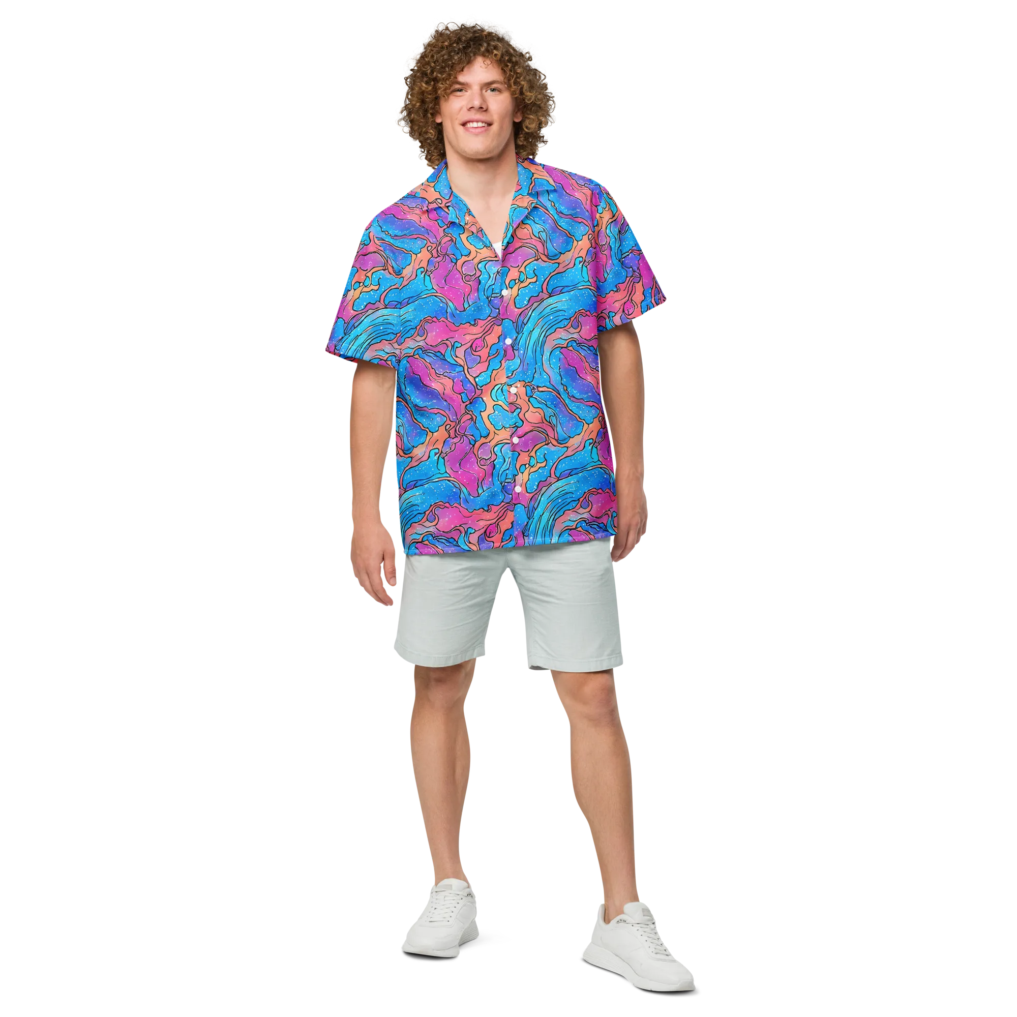 Tidal Confetti on Button Shirt — Front