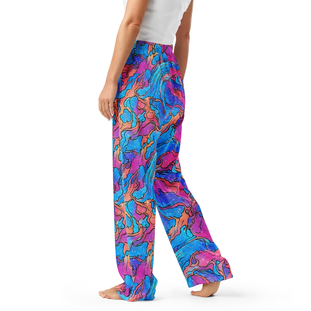 Tidal Confetti on Women's Pajama Pants — Left
