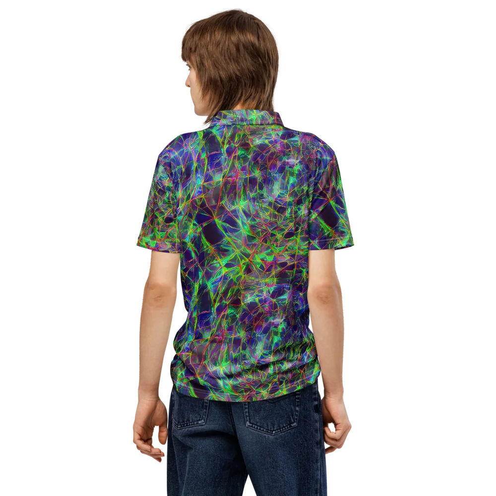Kaleido Grove on Men's Slim Fit Polo Shirt — Back