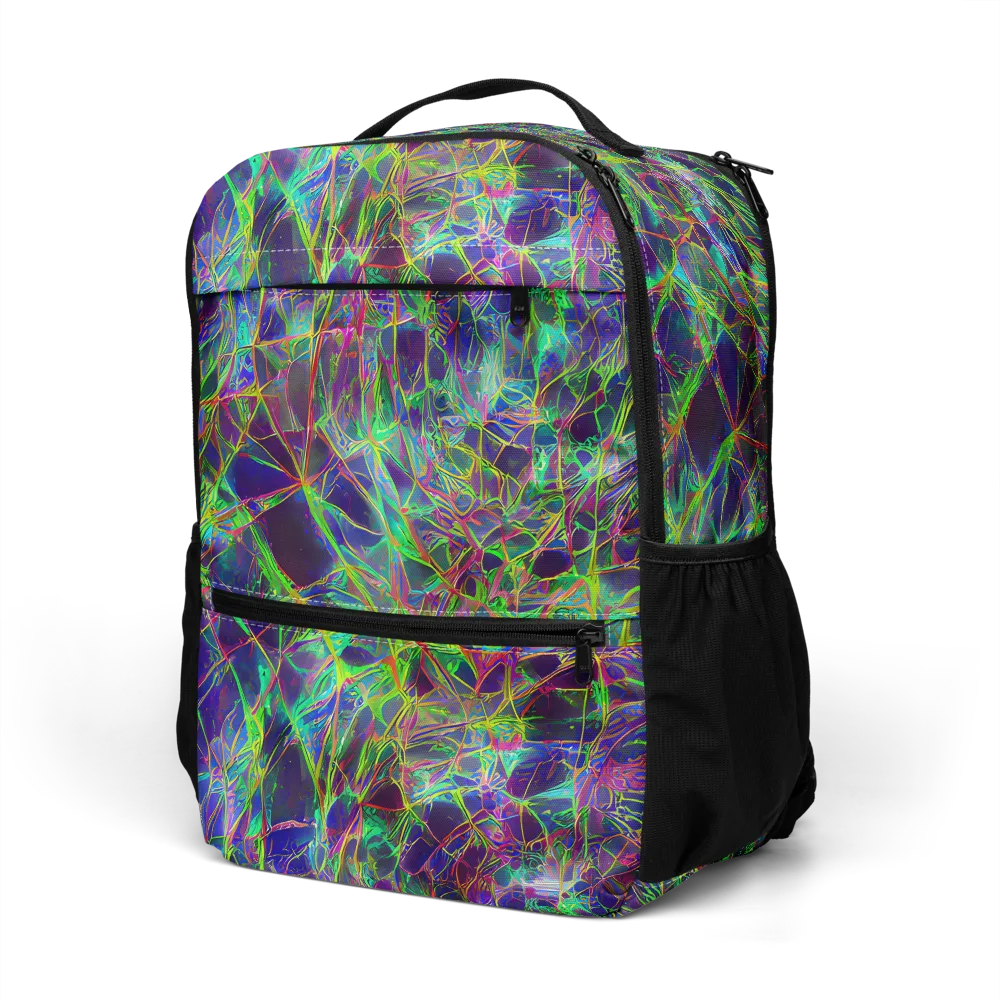 Kaleido Grove on Utility Backpack — Left Front