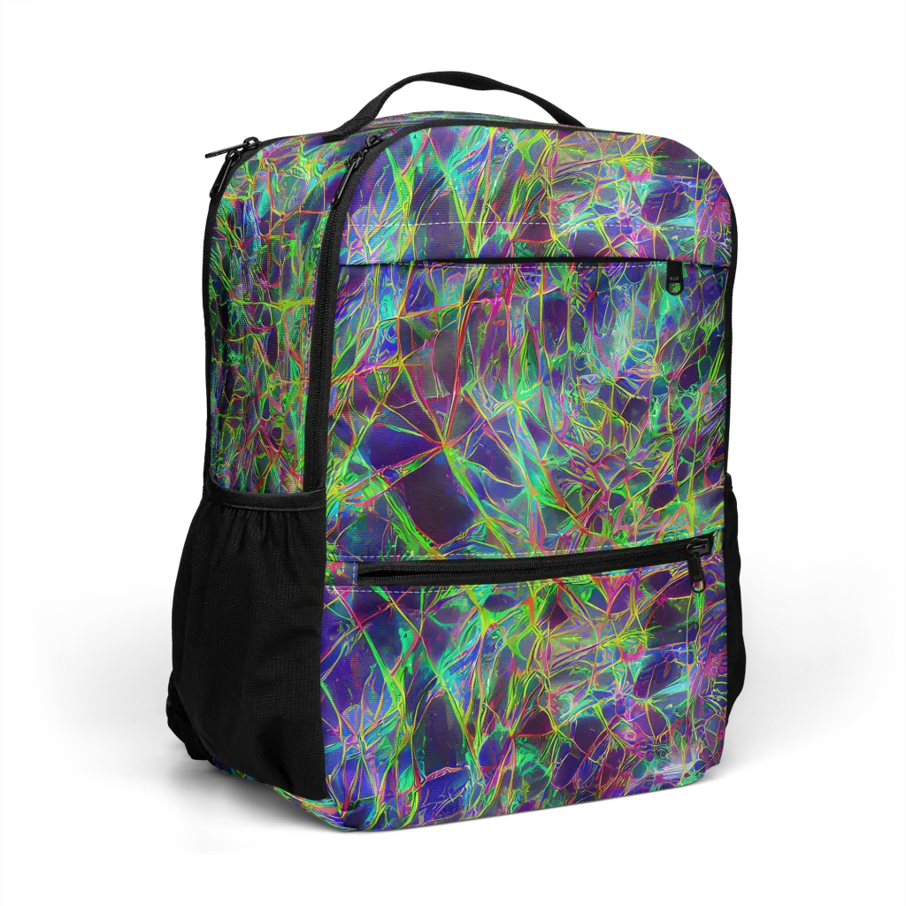 Kaleido Grove on Utility Backpack — Right Front