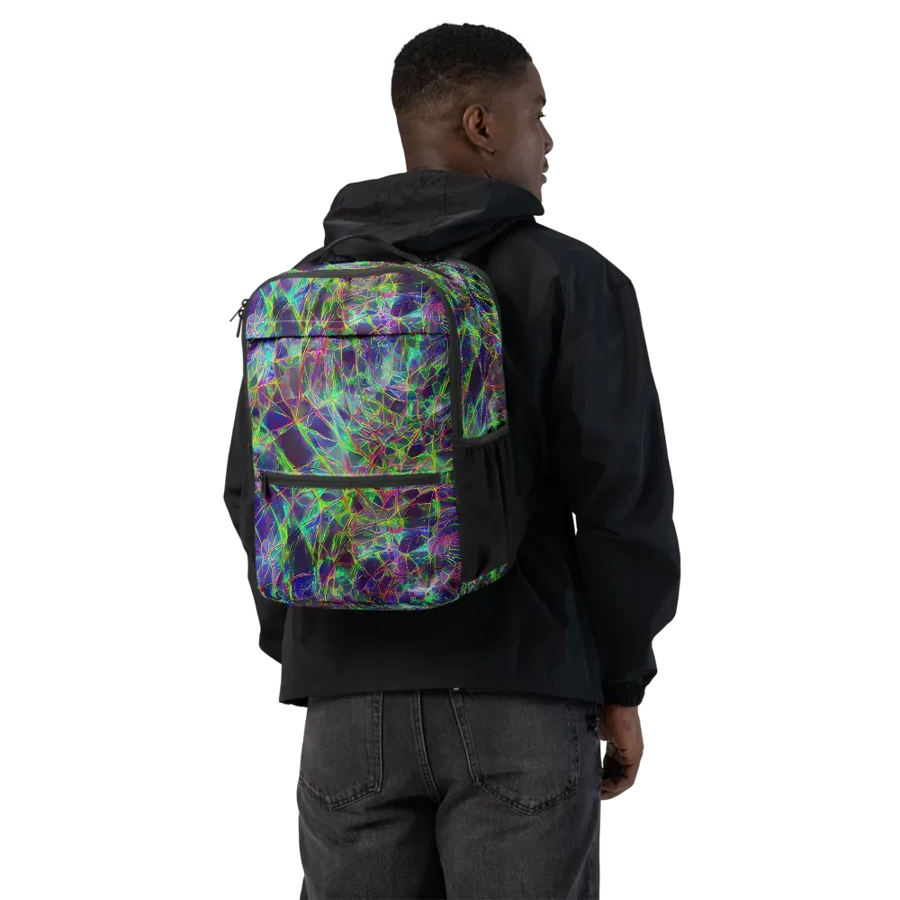 Kaleido Grove on Utility Backpack — Back