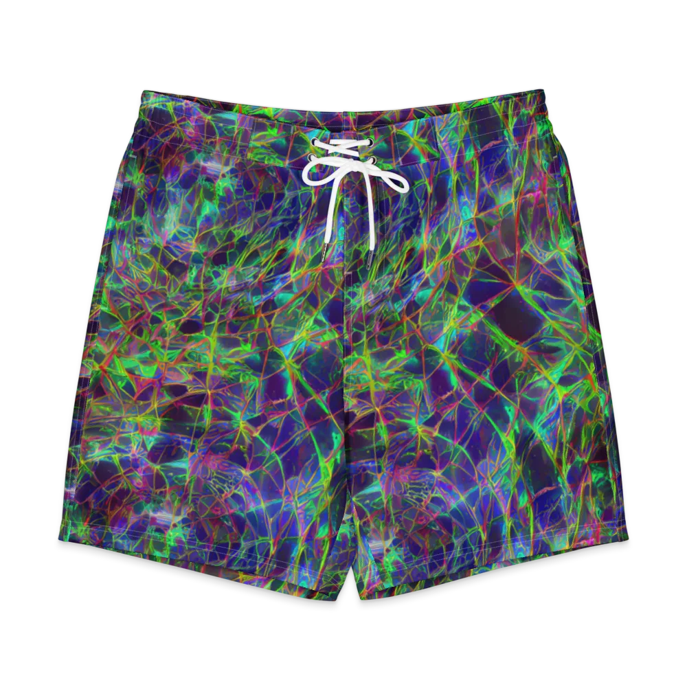 Kaleido Grove on Men's Board Shorts — Front