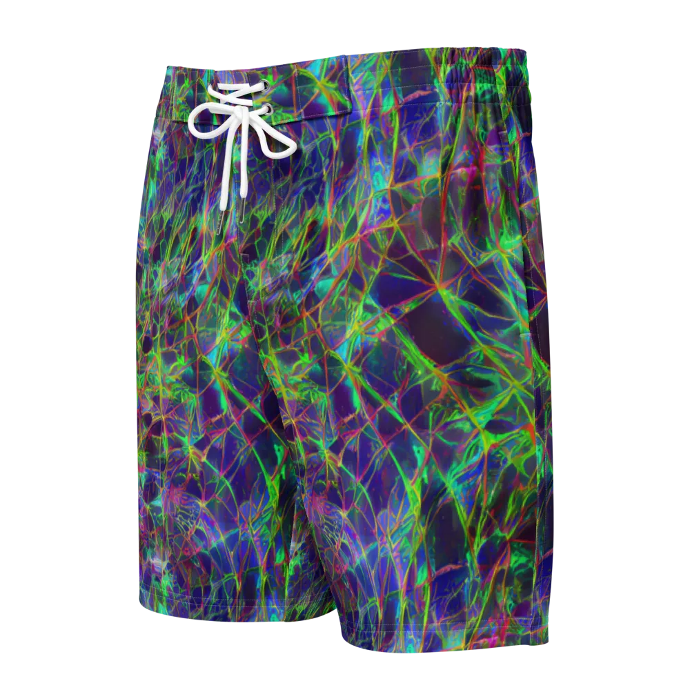Kaleido Grove on Men's Board Shorts — Front