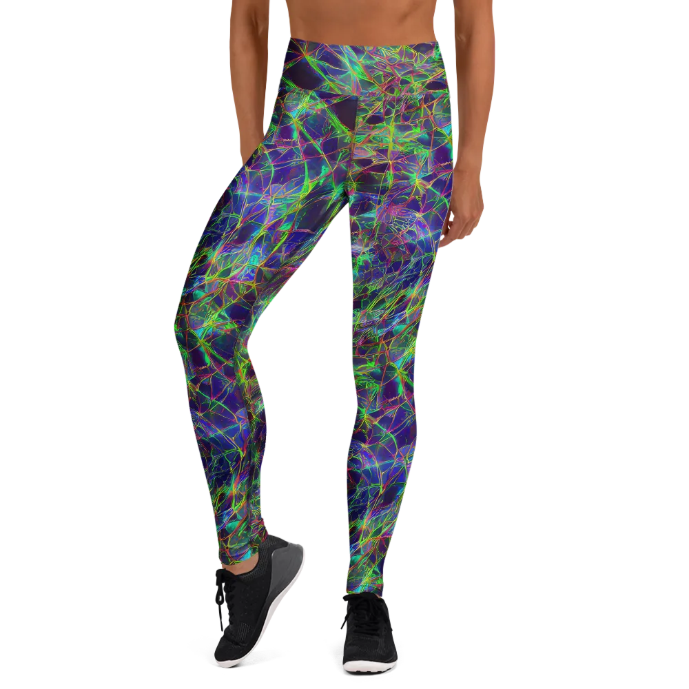 Kaleido Grove on Yoga Leggings — Front