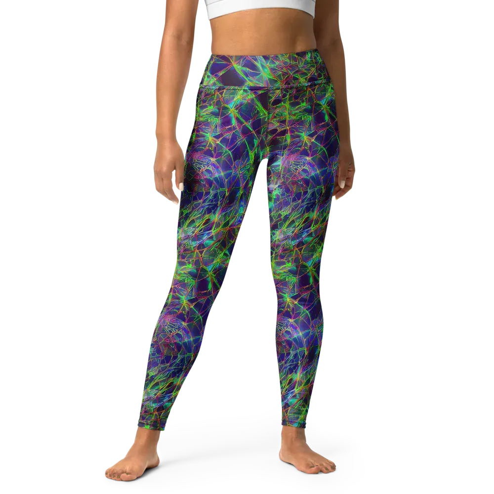 Kaleido Grove on Yoga Leggings — Front