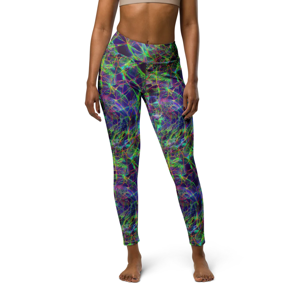 Kaleido Grove on Yoga Leggings — Front