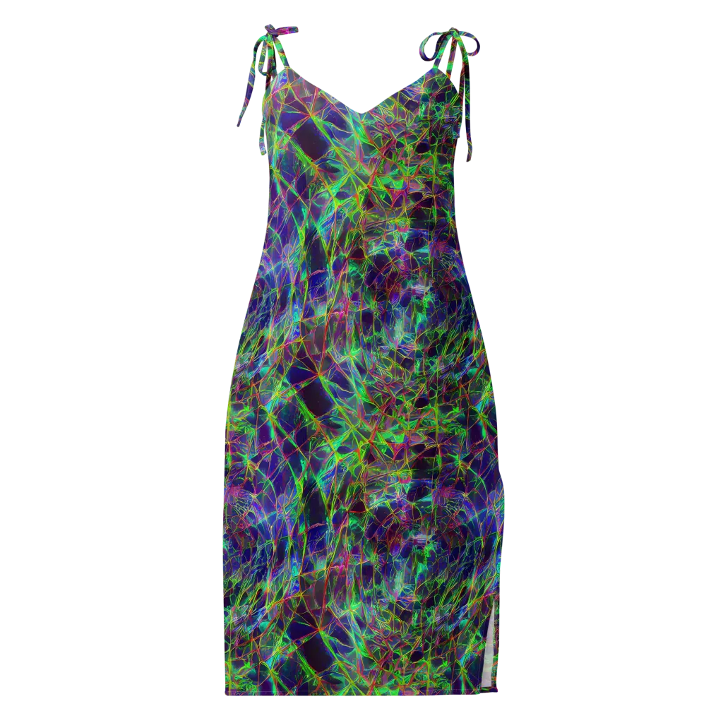 Kaleido Grove on Slip Dress — Front