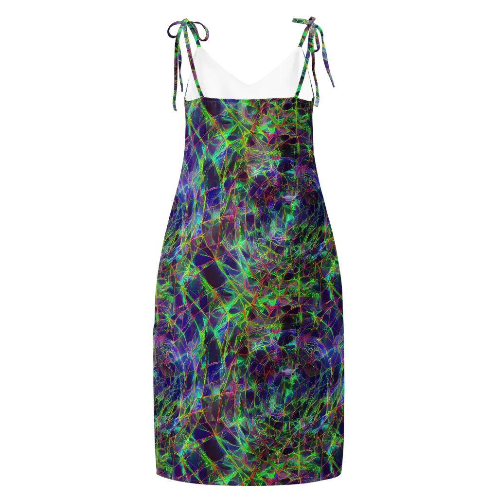 Kaleido Grove on Slip Dress — Back