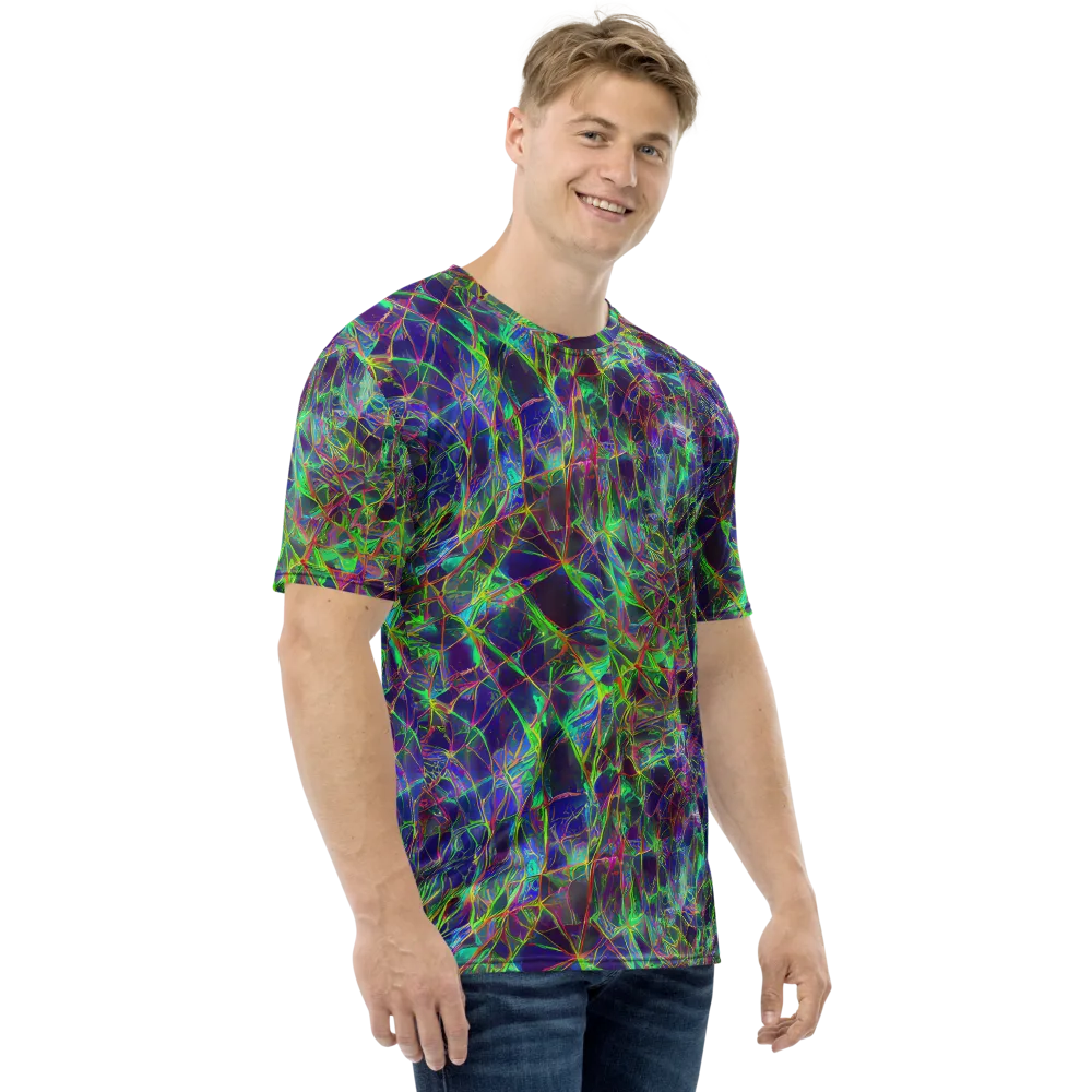 Kaleido Grove on Men's Crew Neck T-Shirt — Right