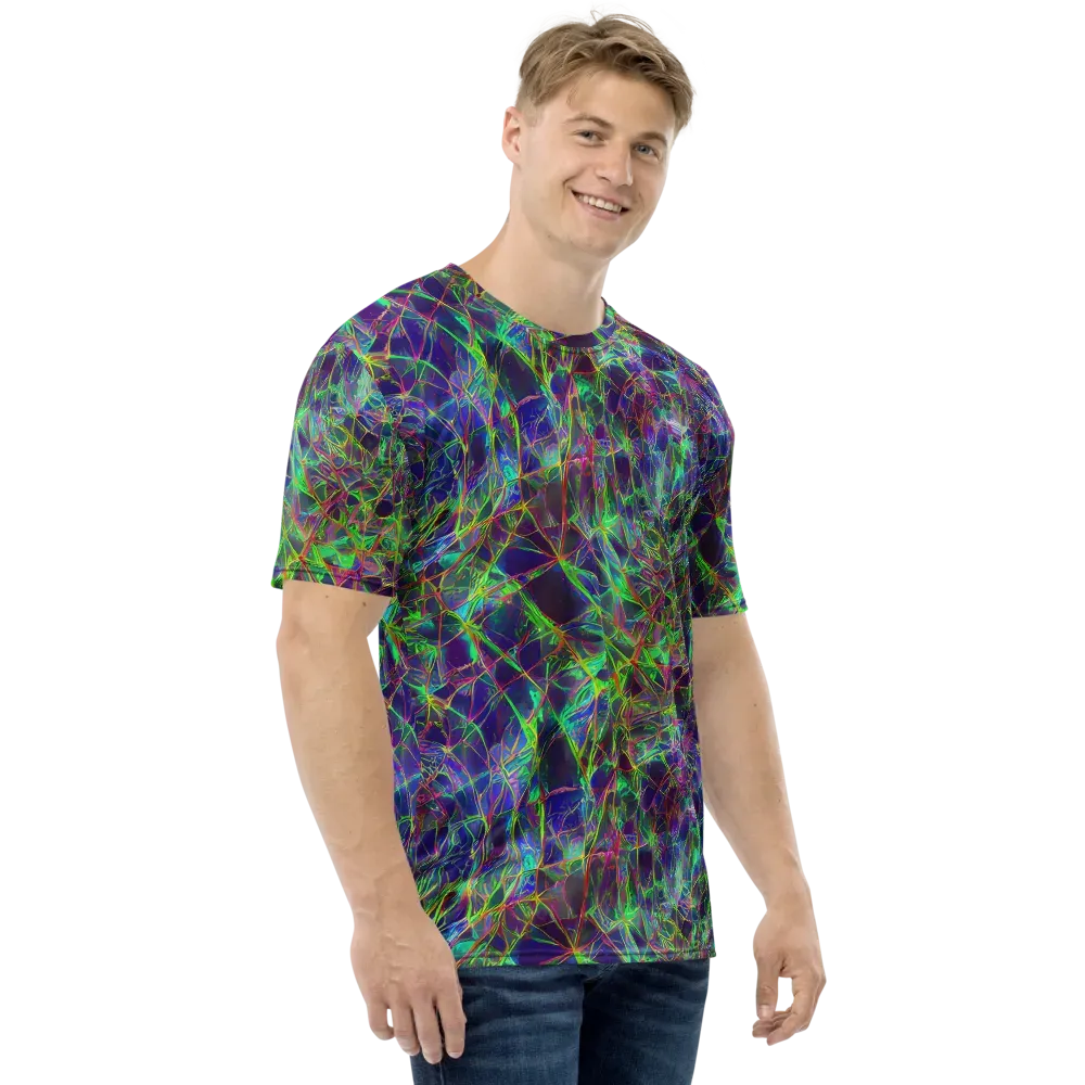 Kaleido Grove on Men's Crew Neck T-Shirt — Right
