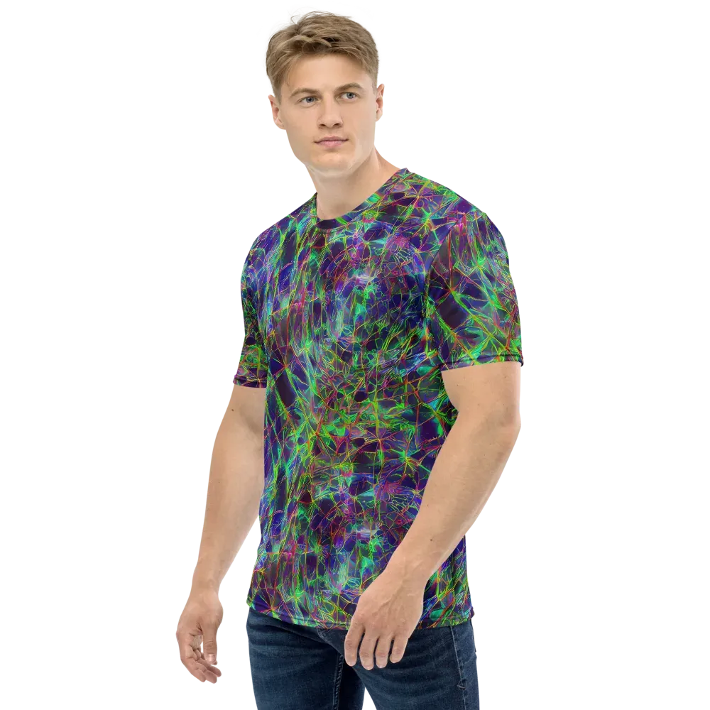 Kaleido Grove on Men's Crew Neck T-Shirt — Left