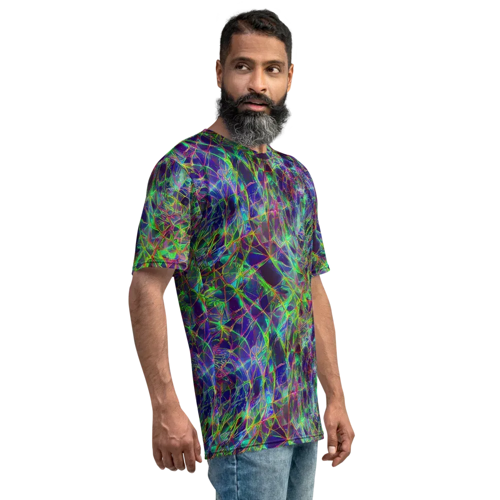 Kaleido Grove on Men's Crew Neck T-Shirt — Right