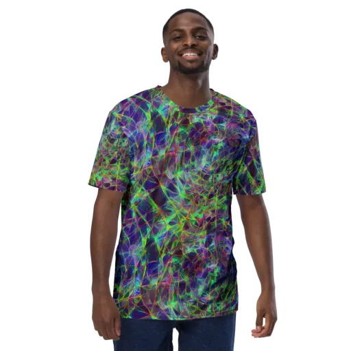 Kaleido Grove on a Men's Crew Neck T-Shirt