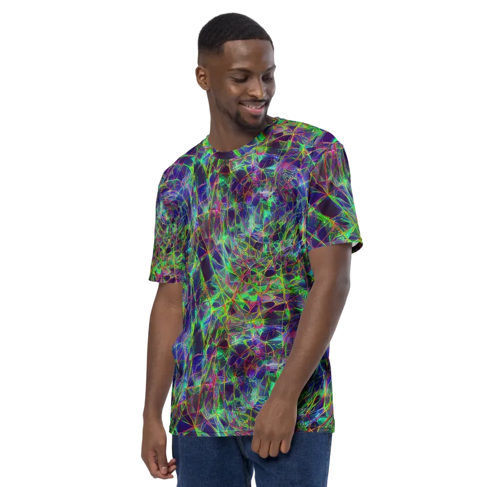 Kaleido Grove on Men's Crew Neck T-Shirt — Left