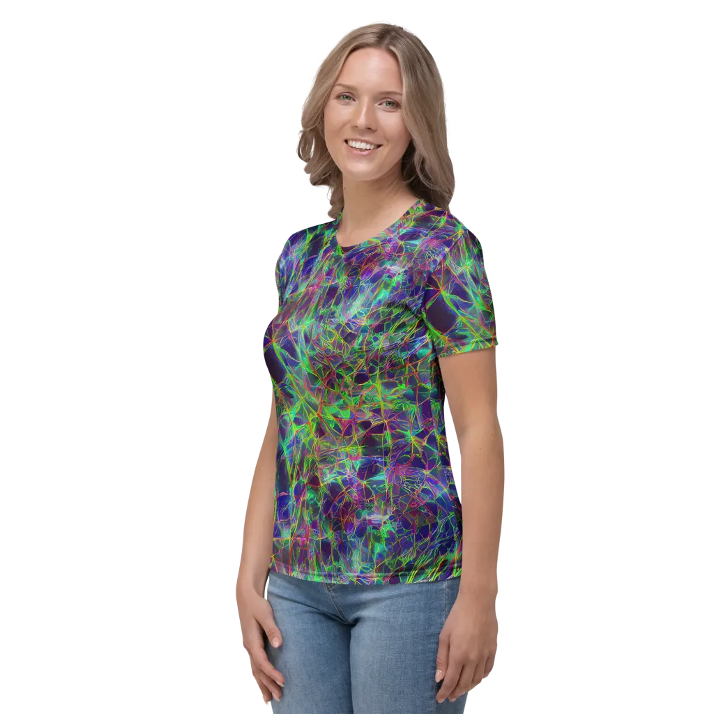 Kaleido Grove on Women's Crew Neck T-Shirt — Left