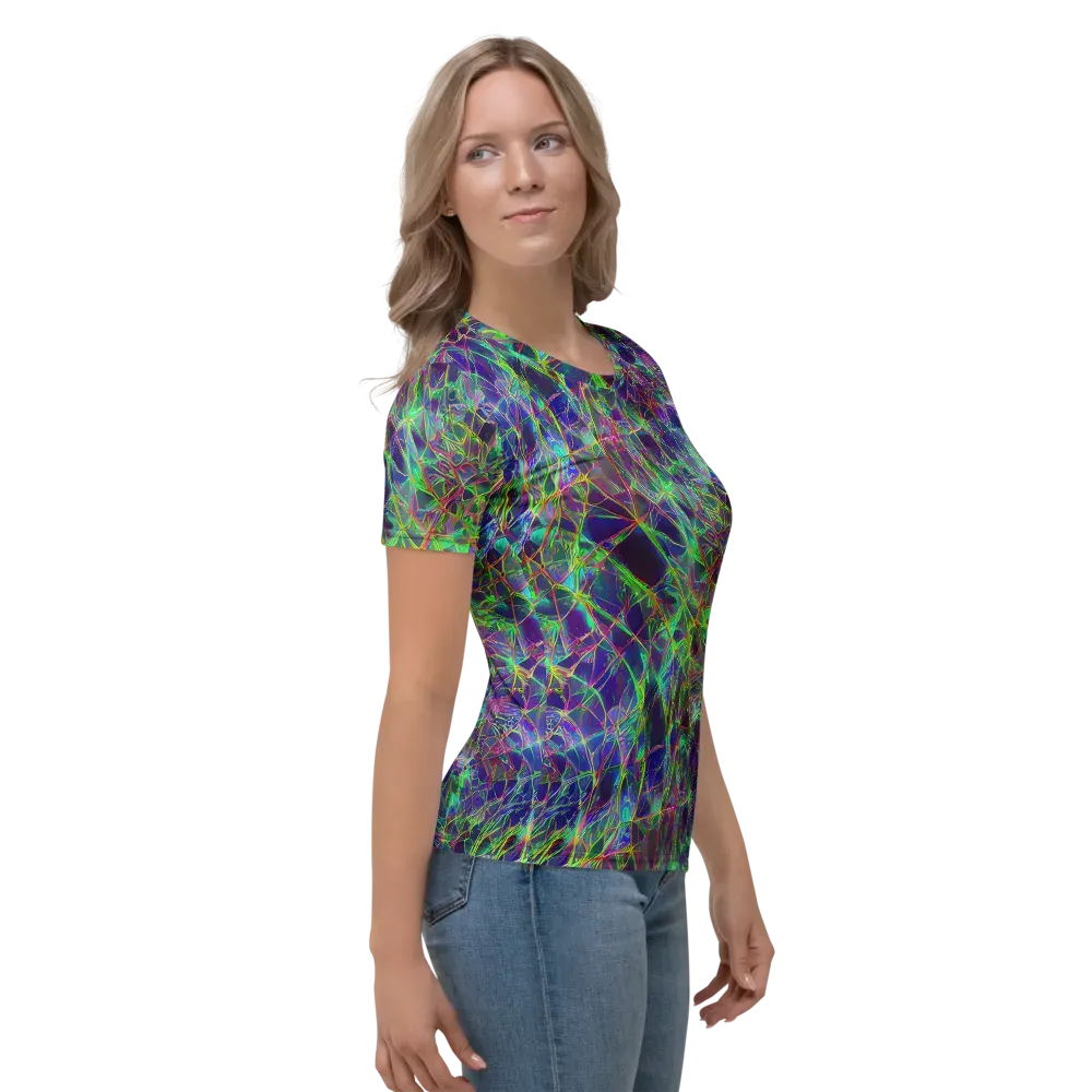 Kaleido Grove on Women's Crew Neck T-Shirt — Right