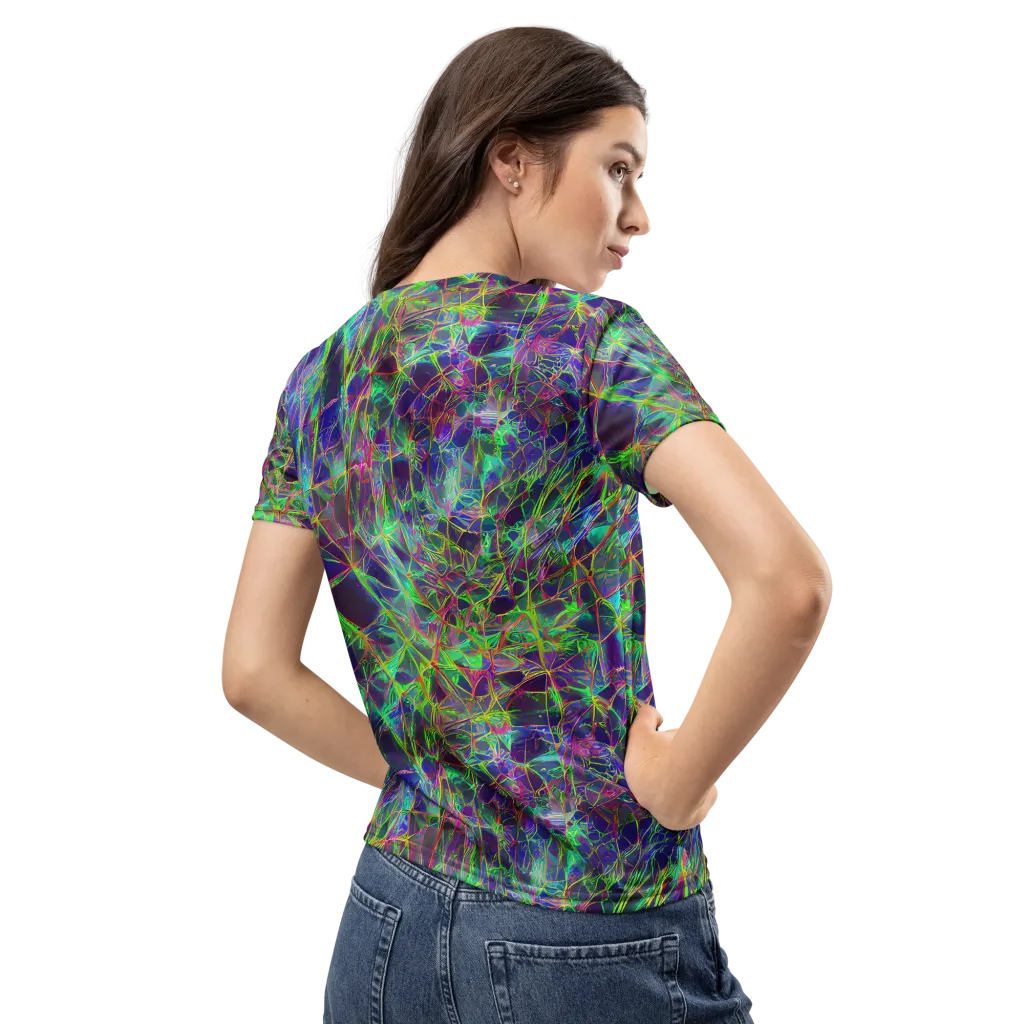 Kaleido Grove on Women's Crew Neck T-Shirt — Back