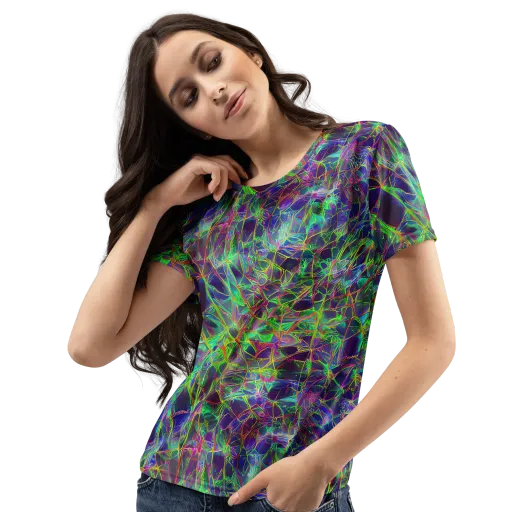 Kaleido Grove on a Women's Crew Neck T-Shirt