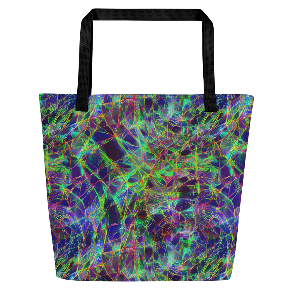 Kaleido Grove on Large Tote Bag W/ Pocket — Front