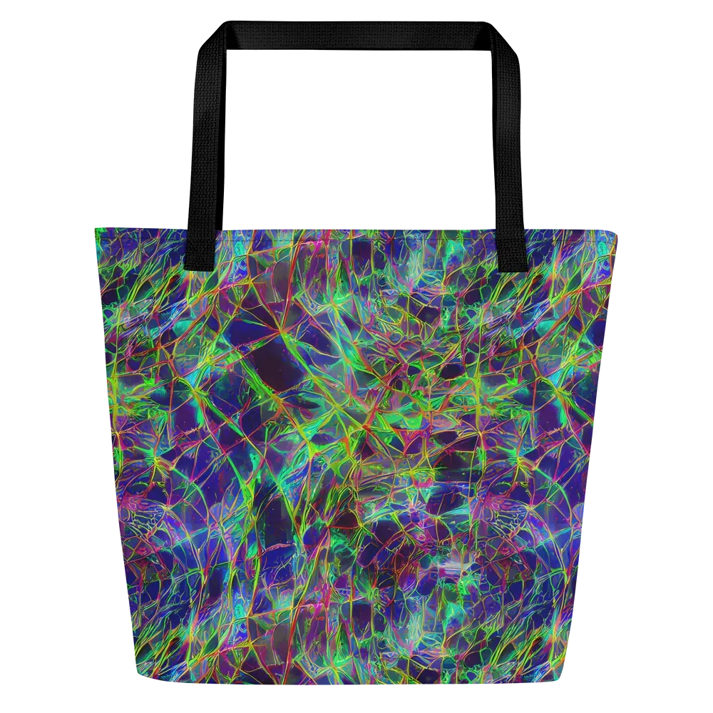 Kaleido Grove on Large Tote Bag W/ Pocket — Front