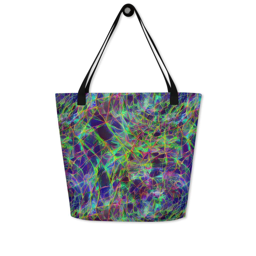 Kaleido Grove on Large Tote Bag W/ Pocket — Front