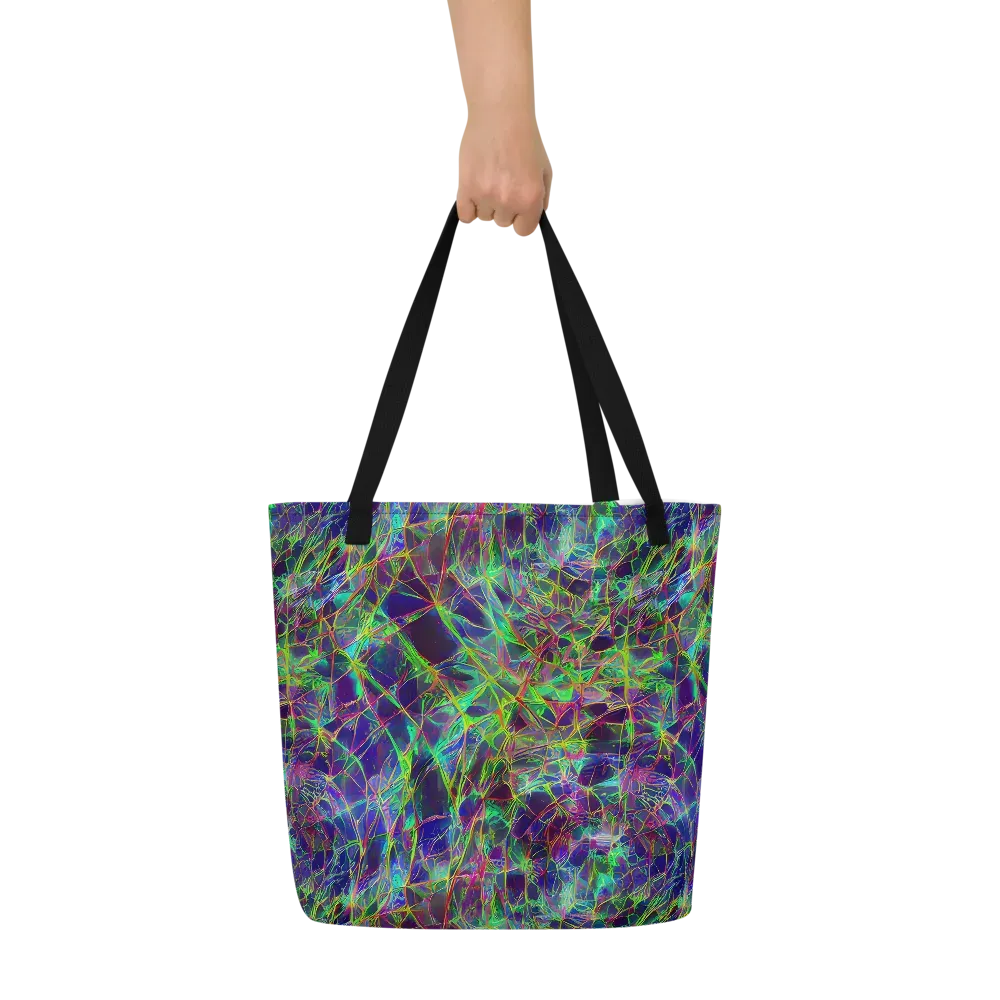 Kaleido Grove on Large Tote Bag W/ Pocket — Front