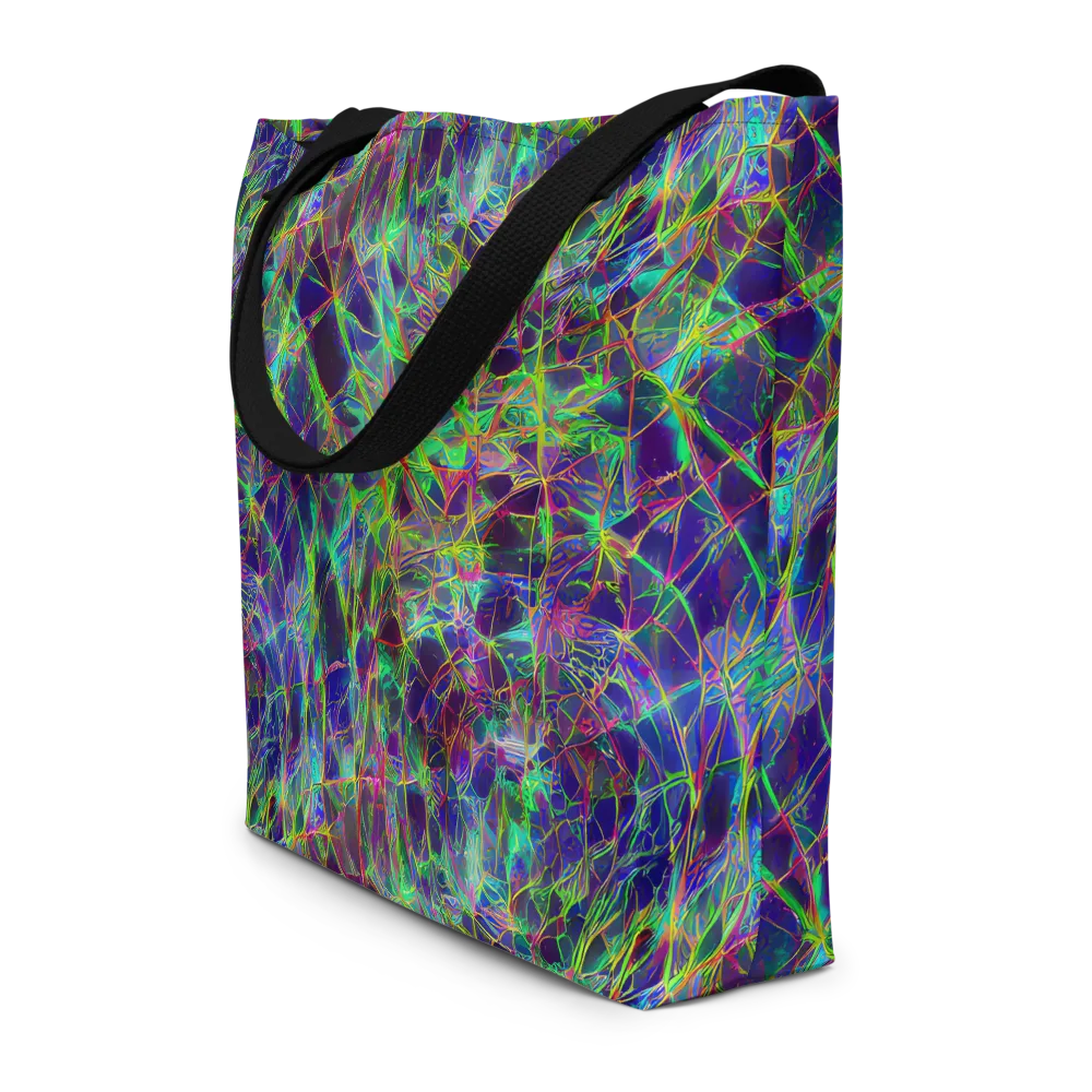 Kaleido Grove on Large Tote Bag W/ Pocket — Front