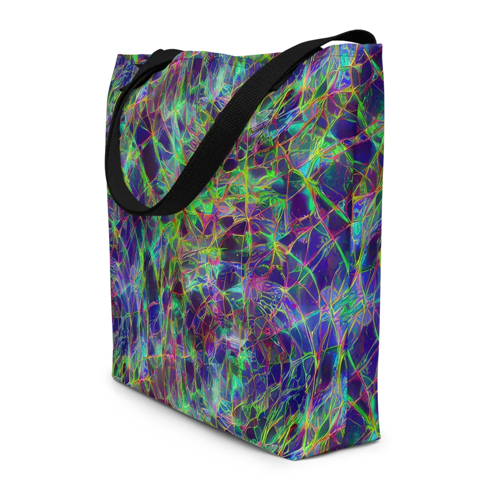 Kaleido Grove on Large Tote Bag W/ Pocket — Front